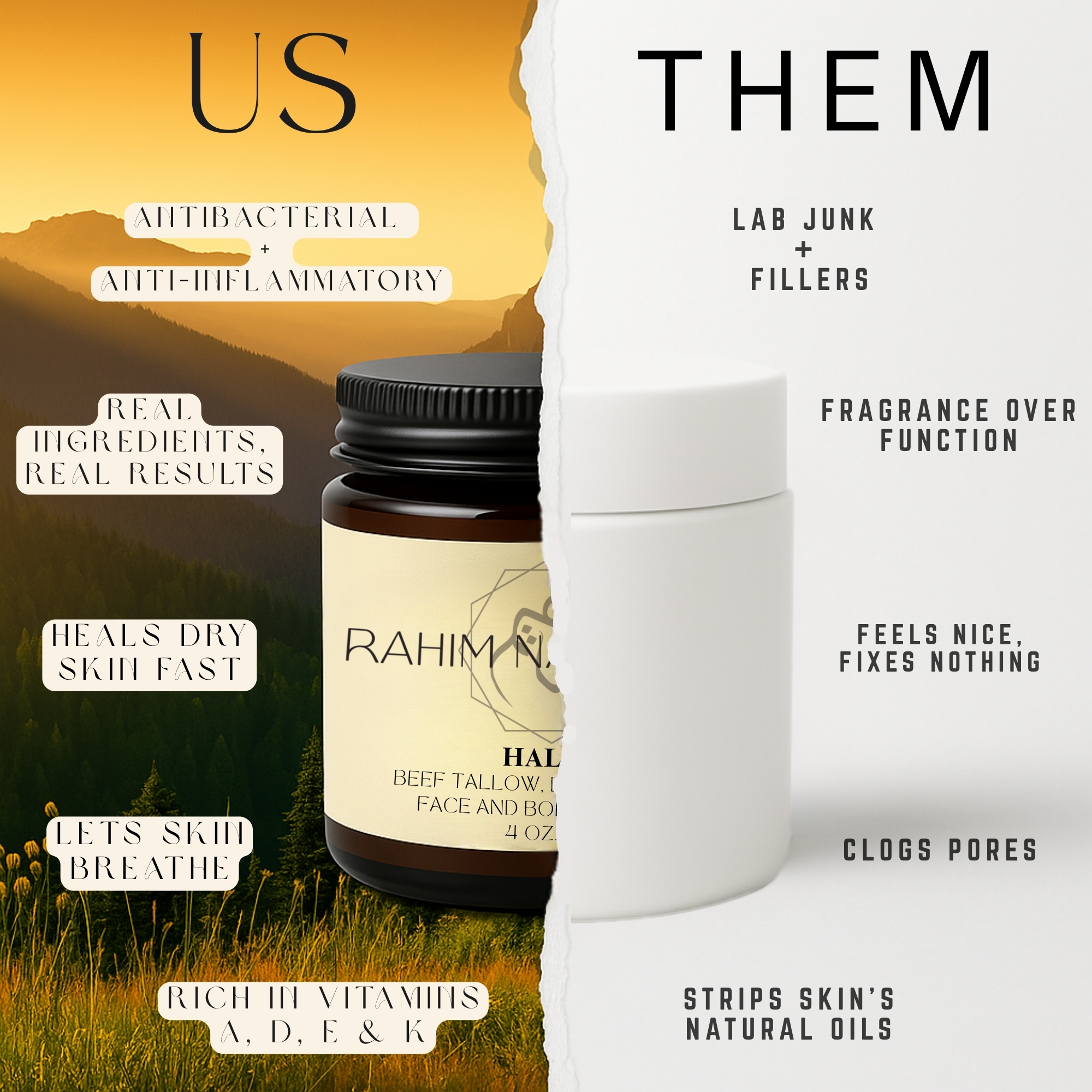 Beef Tallow vs Other Products - Natural Skincare Comparison